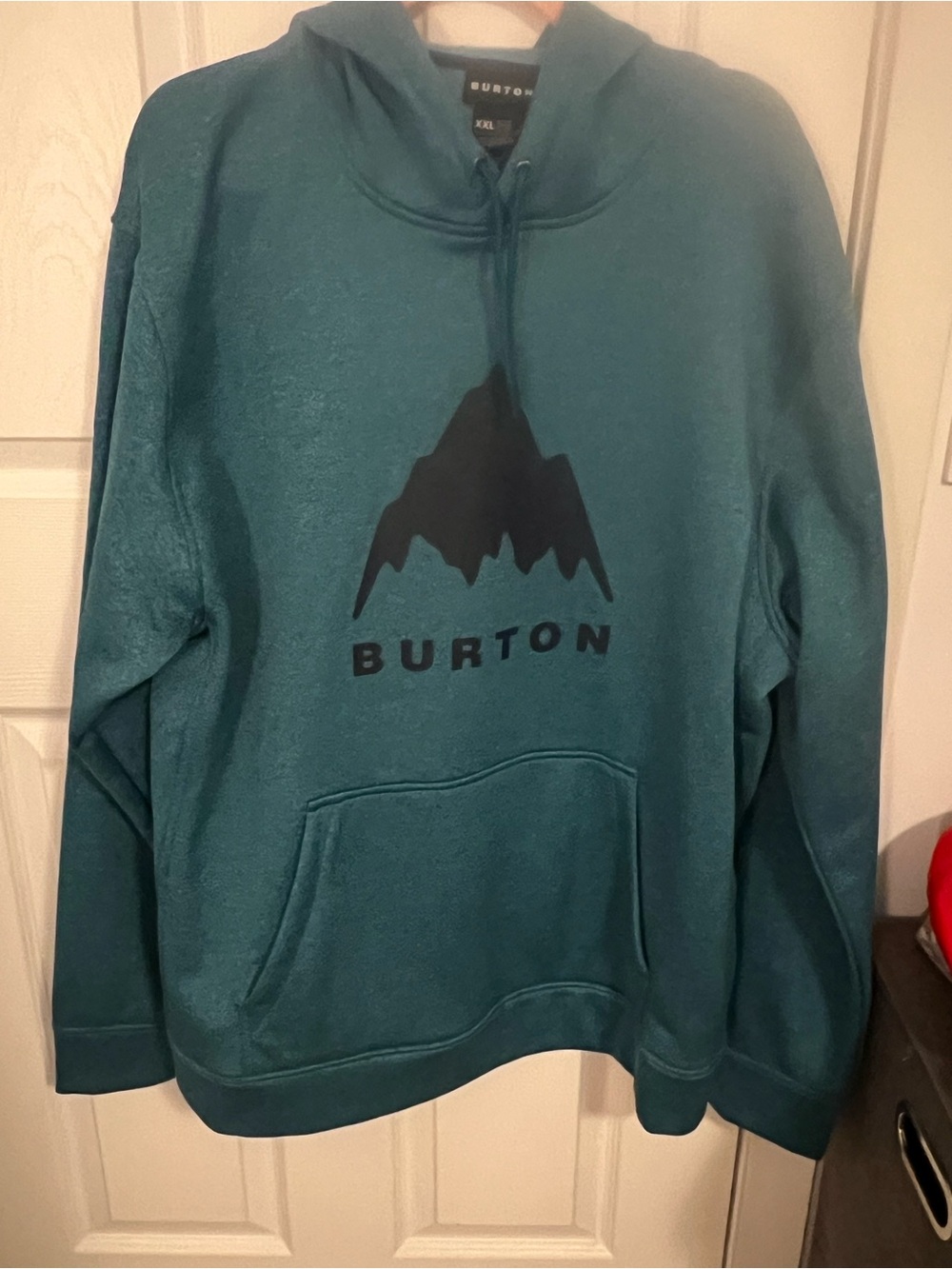 Burton Teal Pullover Hoodie with Mountain Logo (NWOT) Teal, Size XXL